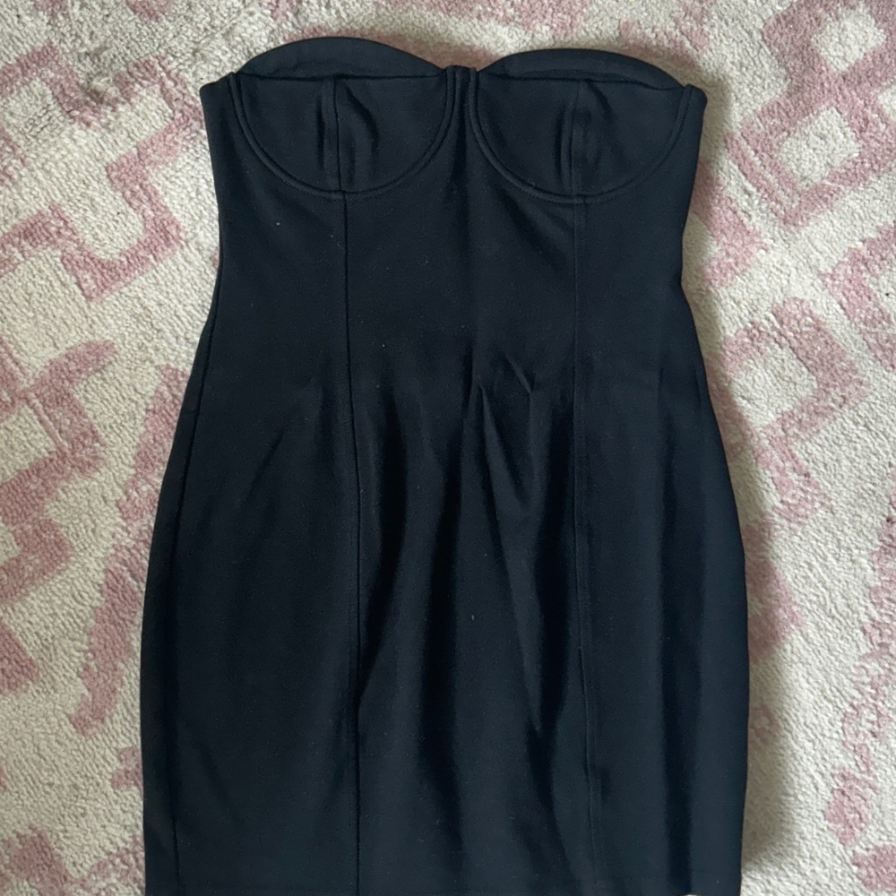 Black mini dress